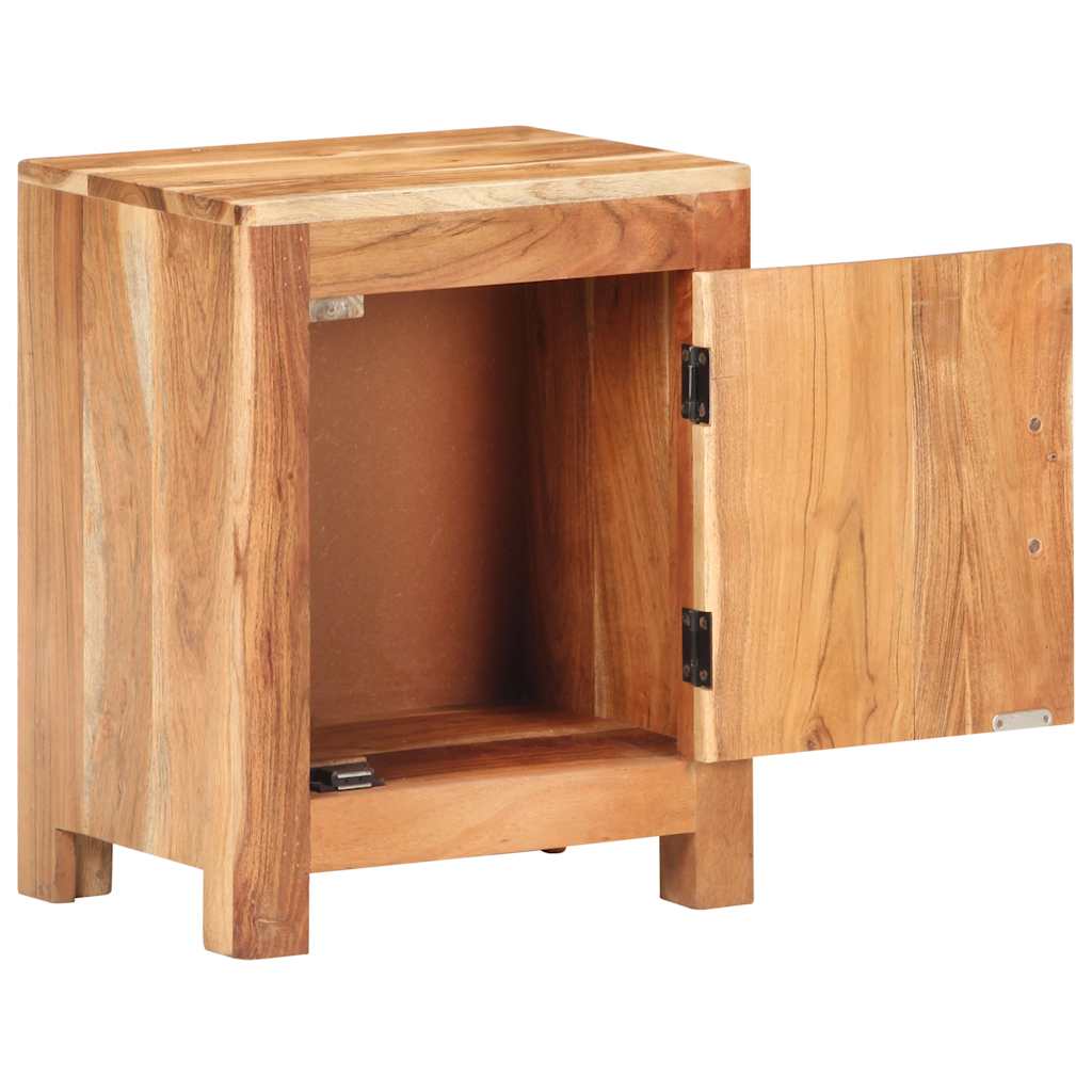 vidaXL Bedside Cabinet 40x30x50 cm Solid Acacia Wood - Brown - 60791
