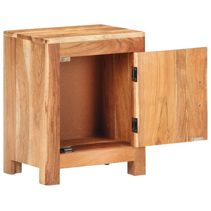 vidaXL Bedside Cabinet 40x30x50 cm Solid Acacia Wood - Brown - 60791