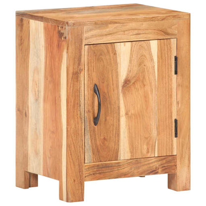 vidaXL Bedside Cabinet 40x30x50 cm Solid Acacia Wood - Brown - 60791