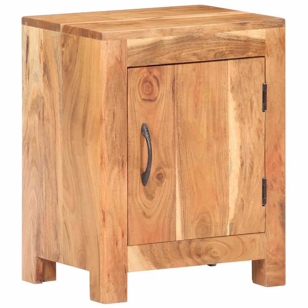 vidaXL Bedside Cabinet 40x30x50 cm Solid Acacia Wood - Brown - 60791