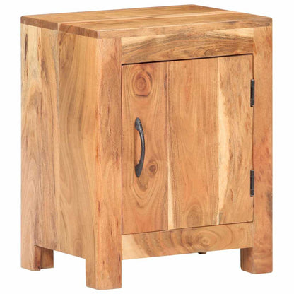 vidaXL Bedside Cabinet 40x30x50 cm Solid Acacia Wood - Brown - 60791