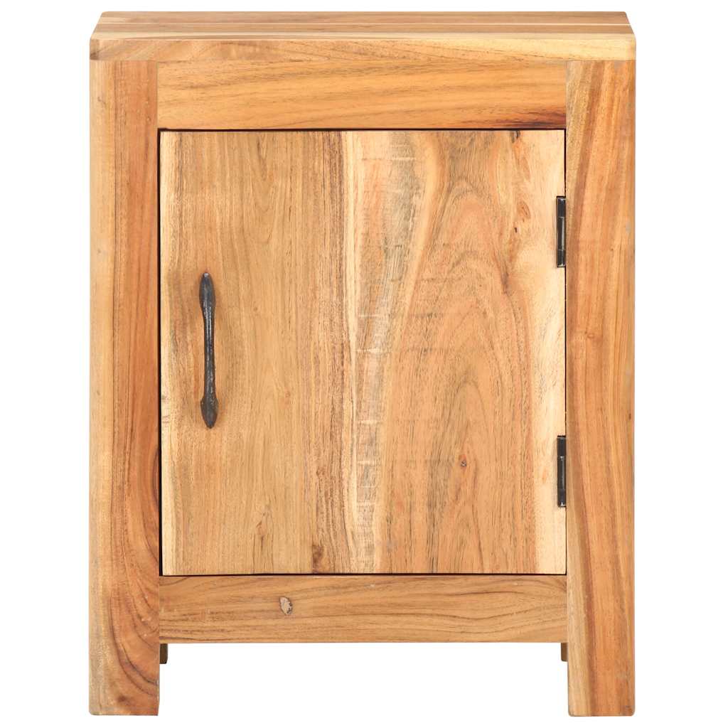 vidaXL Bedside Cabinet 40x30x50 cm Solid Acacia Wood - Brown - 60791