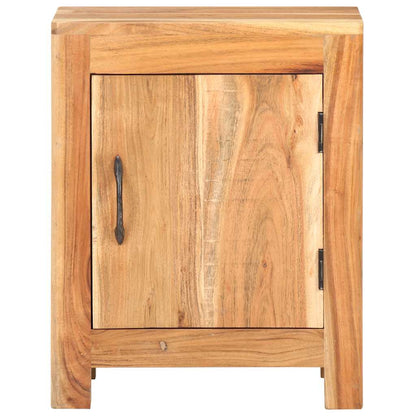 vidaXL Bedside Cabinet 40x30x50 cm Solid Acacia Wood - Brown - 60791