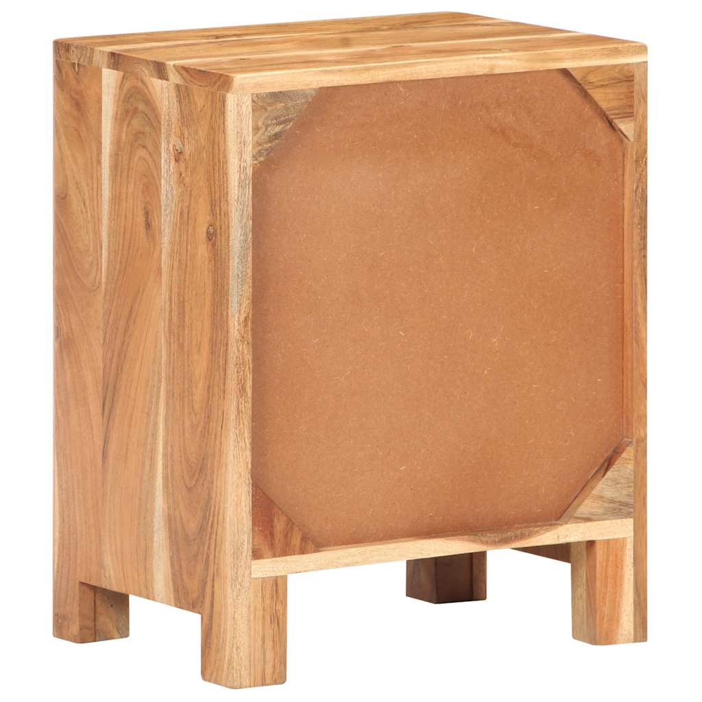vidaXL Bedside Cabinet 40x30x50 cm Solid Acacia Wood - Brown - 60791