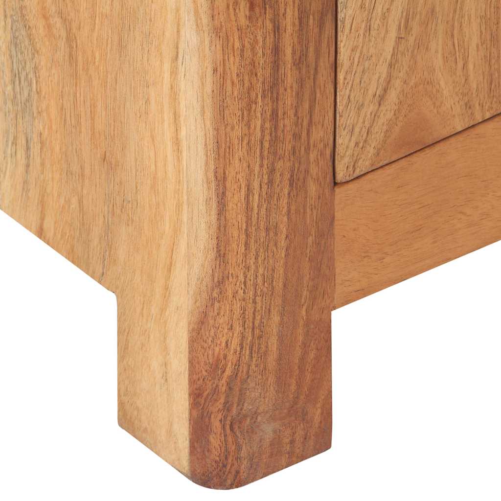 vidaXL Bedside Cabinet 40x30x50 cm Solid Acacia Wood - Brown - 60791