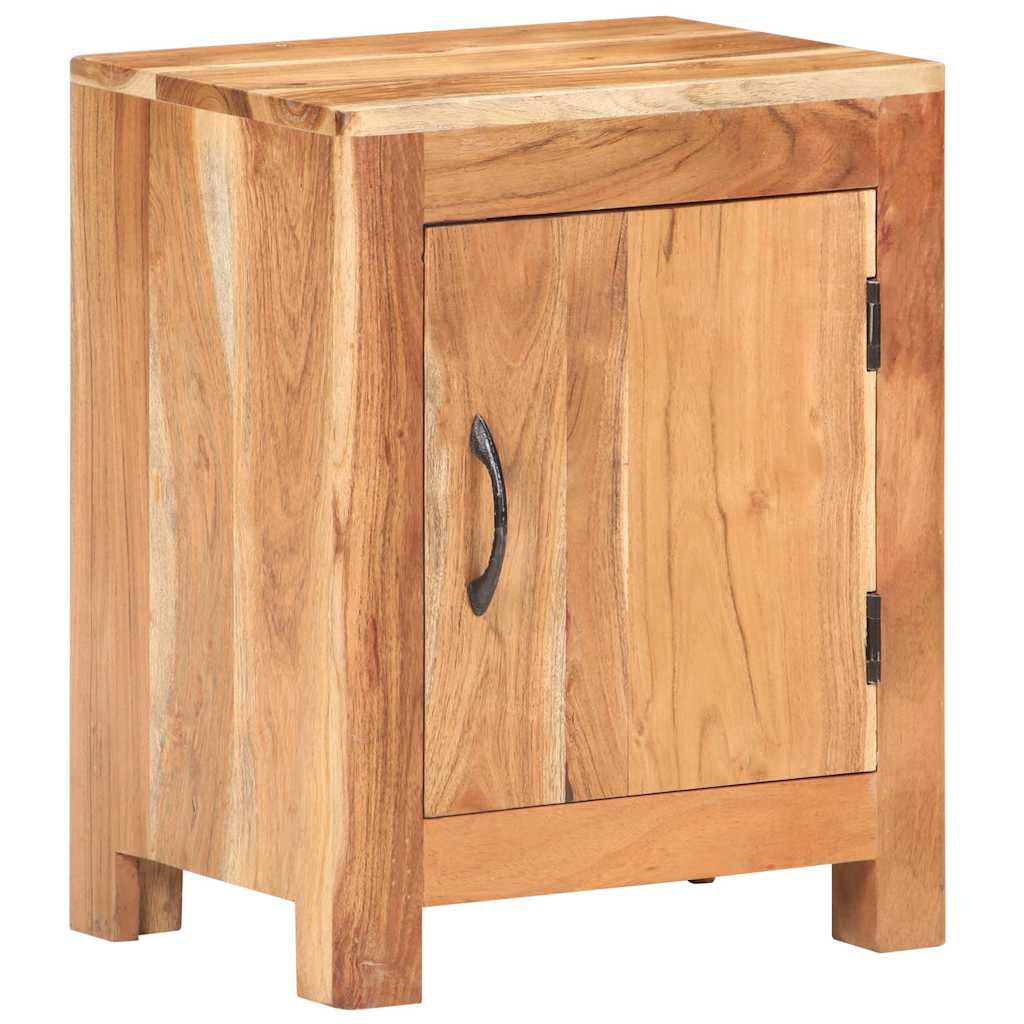 vidaXL Bedside Cabinet 40x30x50 cm Solid Acacia Wood - Brown - 60791