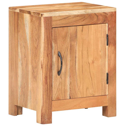 vidaXL Bedside Cabinet 40x30x50 cm Solid Acacia Wood - Brown - 60791