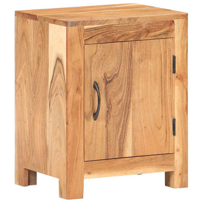 vidaXL Bedside Cabinet 40x30x50 cm Solid Acacia Wood - Brown - 60791