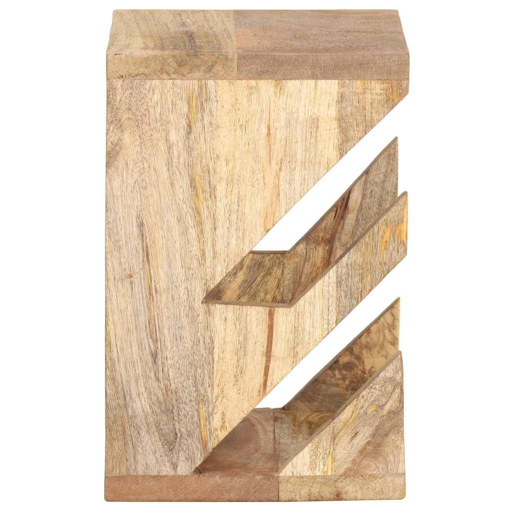vidaXL Wall Mounted Skateboard Holder 25x20x30 cm Solid Mango Wood - Beige