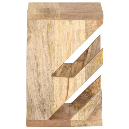 vidaXL Wall Mounted Skateboard Holder 25x20x30 cm Solid Mango Wood - Beige