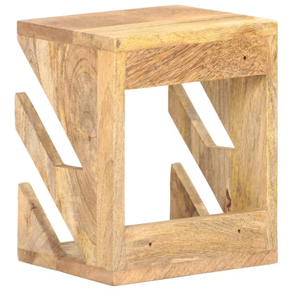 vidaXL Wall Mounted Skateboard Holder 25x20x30 cm Solid Mango Wood - Beige