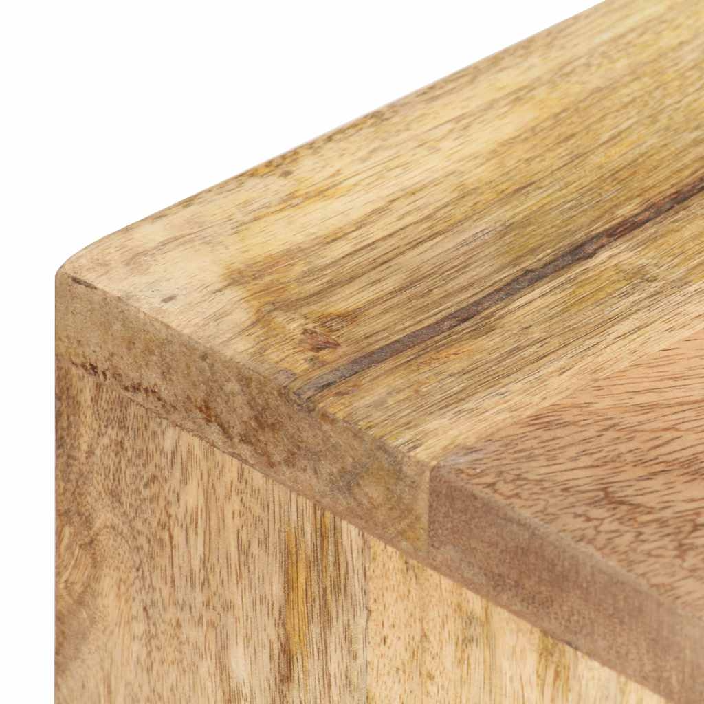 vidaXL Wall Mounted Skateboard Holder 25x20x30 cm Solid Mango Wood - Beige