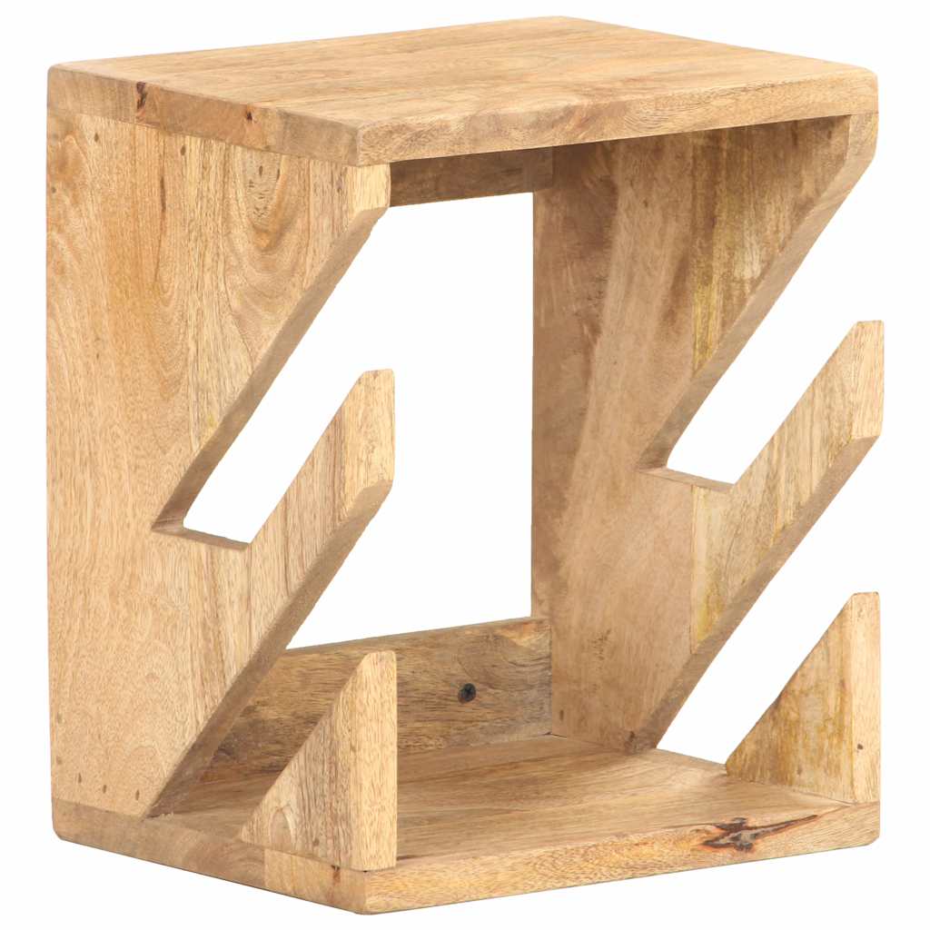 vidaXL Wall Mounted Skateboard Holder 25x20x30 cm Solid Mango Wood - Beige