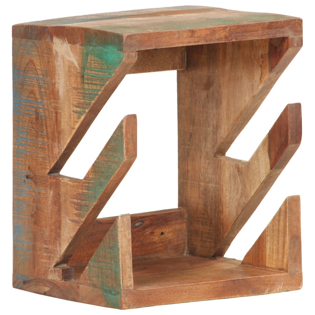 vidaXL Wall Mounted Skateboard Holder 25x20x30 cm Solid Reclaimed Wood - Brown