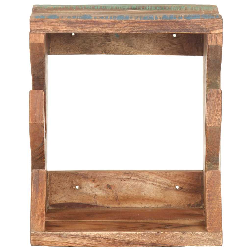 vidaXL Wall Mounted Skateboard Holder 25x20x30 cm Solid Reclaimed Wood - Brown
