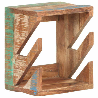 vidaXL Wall Mounted Skateboard Holder 25x20x30 cm Solid Reclaimed Wood - Brown