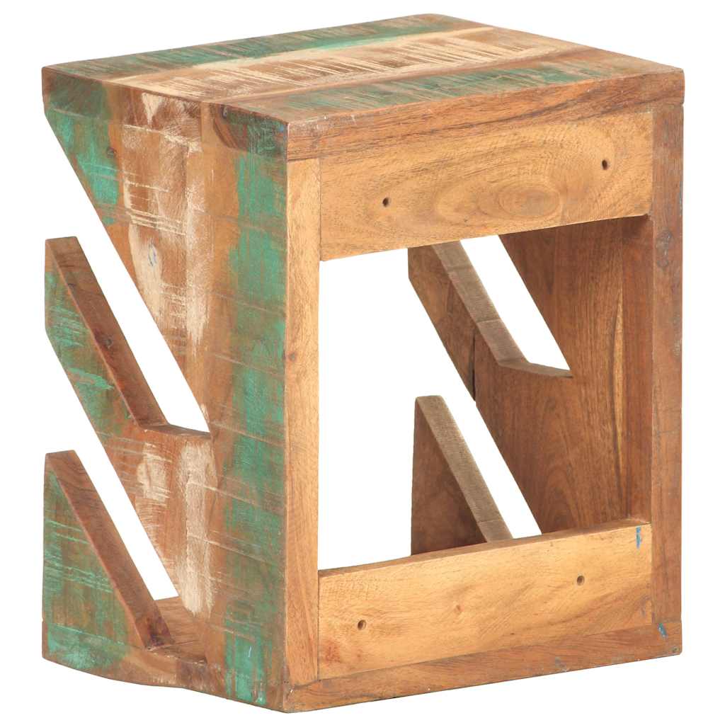 vidaXL Wall Mounted Skateboard Holder 25x20x30 cm Solid Reclaimed Wood - Brown