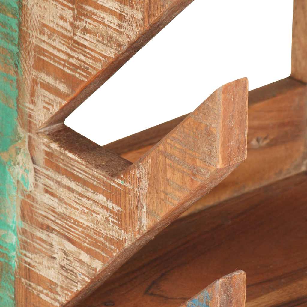 vidaXL Wall Mounted Skateboard Holder 25x20x30 cm Solid Reclaimed Wood - Brown