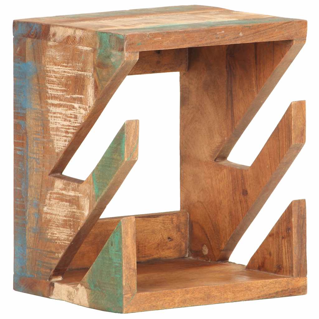 vidaXL Wall Mounted Skateboard Holder 25x20x30 cm Solid Reclaimed Wood - Brown