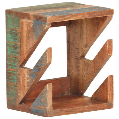 vidaXL Wall Mounted Skateboard Holder 25x20x30 cm Solid Reclaimed Wood - Brown
