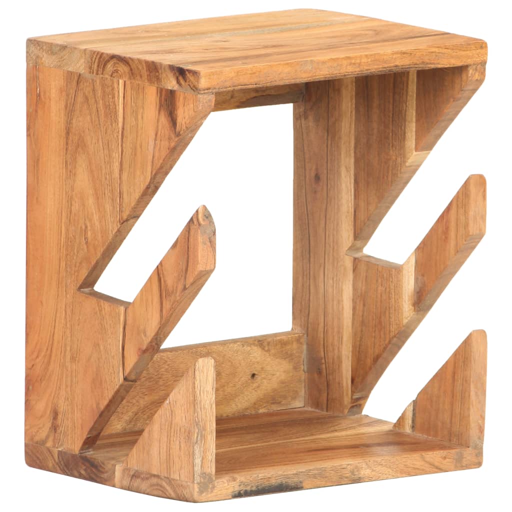 vidaXL Wall Mounted Skateboard Holder 25x20x30 cm Solid Acacia Wood - Brown