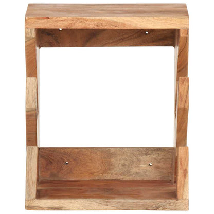 vidaXL Wall Mounted Skateboard Holder 25x20x30 cm Solid Acacia Wood - Brown
