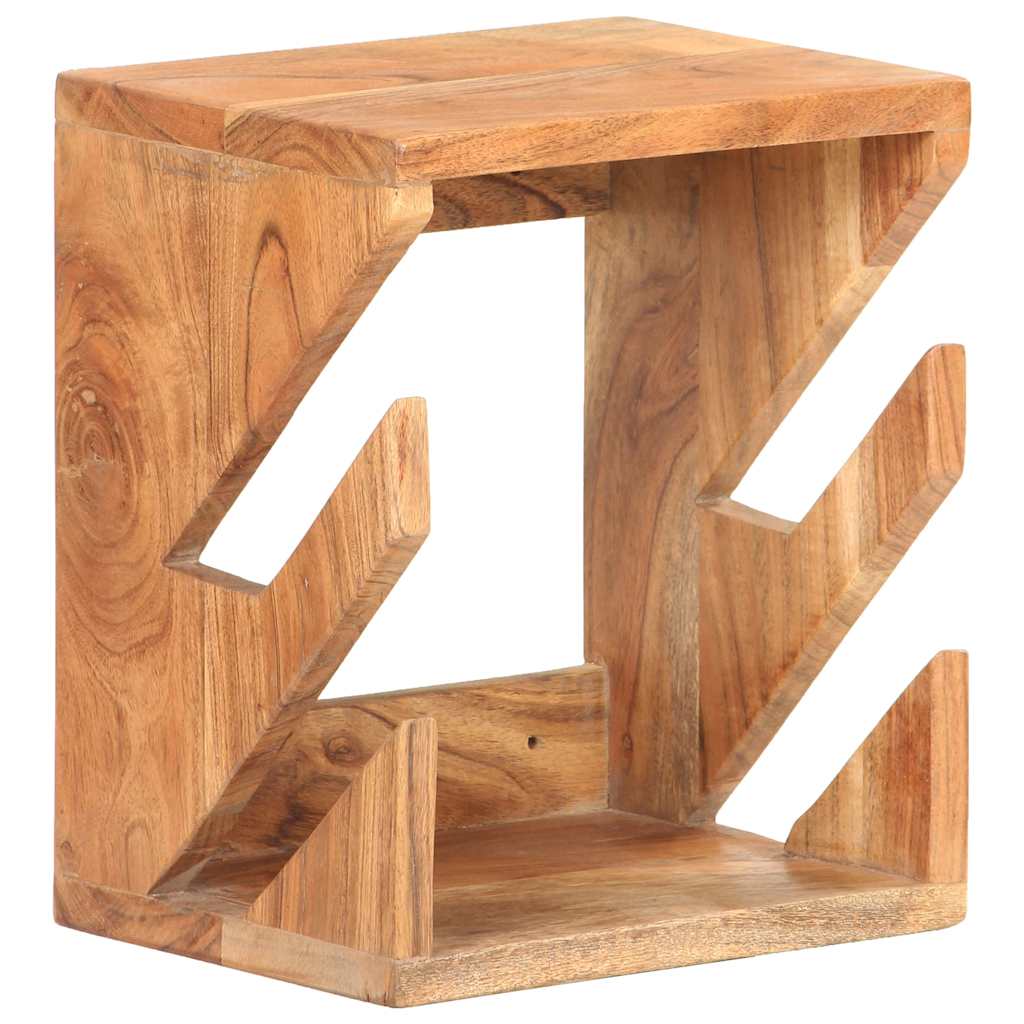 vidaXL Wall Mounted Skateboard Holder 25x20x30 cm Solid Acacia Wood - Brown