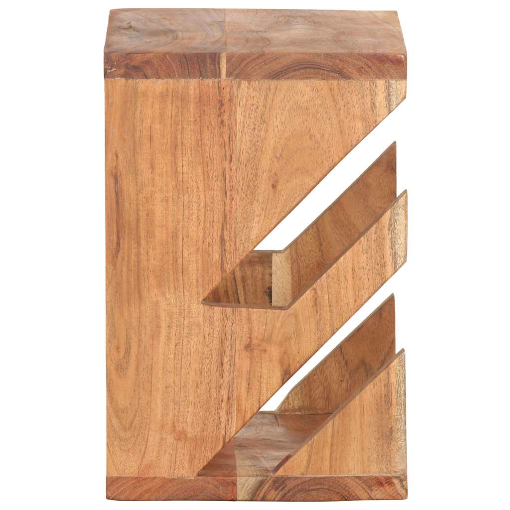 vidaXL Wall Mounted Skateboard Holder 25x20x30 cm Solid Acacia Wood - Brown