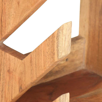 vidaXL Wall Mounted Skateboard Holder 25x20x30 cm Solid Acacia Wood - Brown
