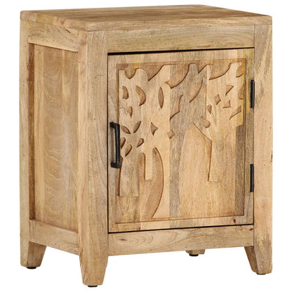 vidaXL Bedside Cabinet 40x30x50 cm Solid Mango Wood - Brown - 60814
