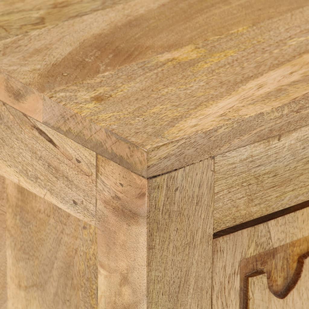 vidaXL Bedside Cabinet 40x30x50 cm Solid Mango Wood - Brown - 60814