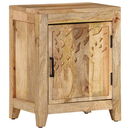vidaXL Bedside Cabinet 40x30x50 cm Solid Mango Wood - Brown - 60814