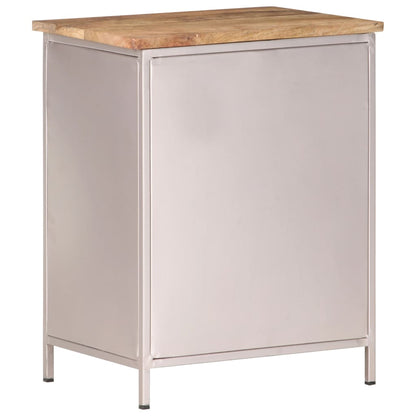 vidaXL Bedside Cabinet 40x30x50 cm Rough Mango Wood - Brown - 60904