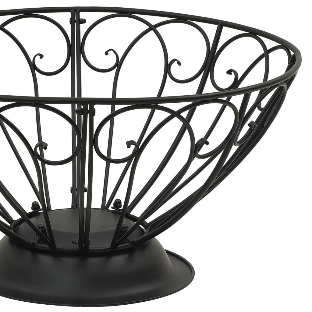 vidaXL Fire Pit with Poker 75 cm XXL Steel - Black - 10505