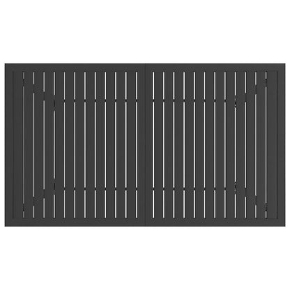 vidaXL Garden Table Anthracite 140x80x72 cm Steel