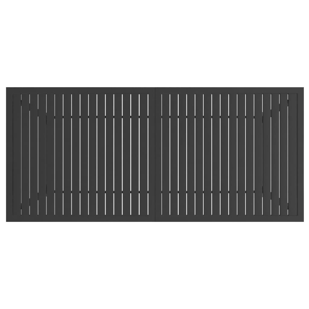 vidaXL Garden Table Anthracite 190x80x72 cm Steel