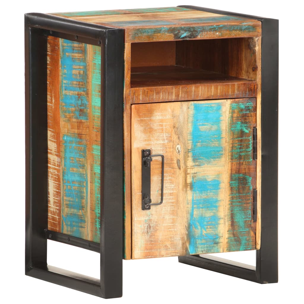 vidaXL Bedside Cabinet 40x35x55 cm Solid Reclaimed Wood - Brown
