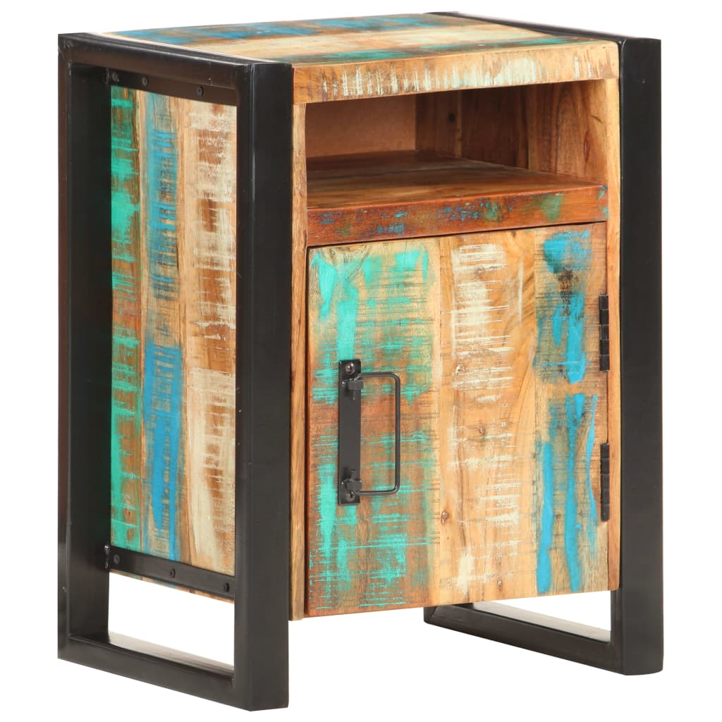 vidaXL Bedside Cabinet 40x35x55 cm Solid Reclaimed Wood - Brown