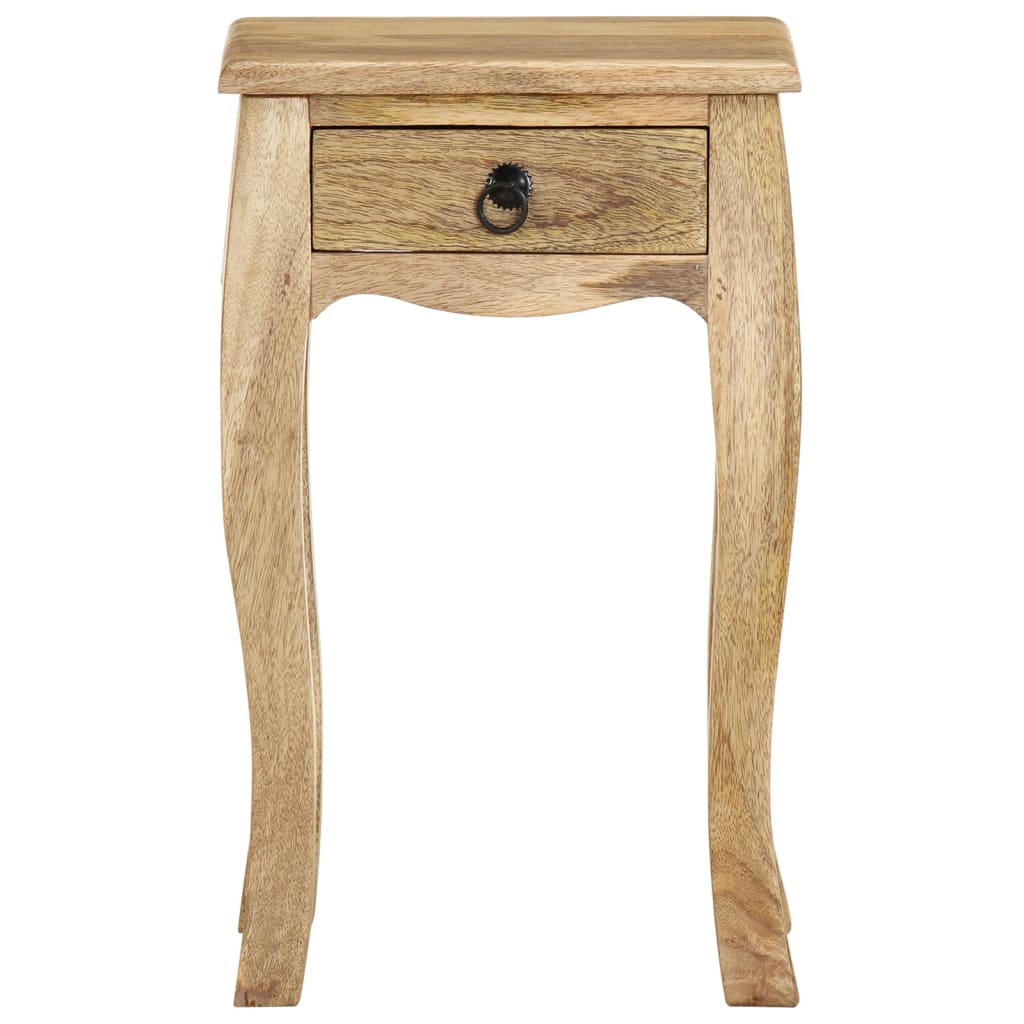 vidaXL Bed Cabinet 28x28x46 cm Solid Mango Wood - Brown