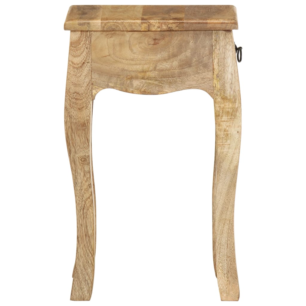 vidaXL Bed Cabinet 28x28x46 cm Solid Mango Wood - Brown