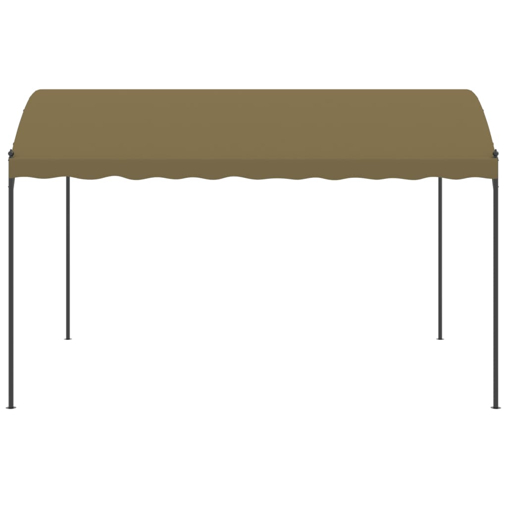 vidaXL Gazebo 4x3x2.6 m Taupe 180 g/m²