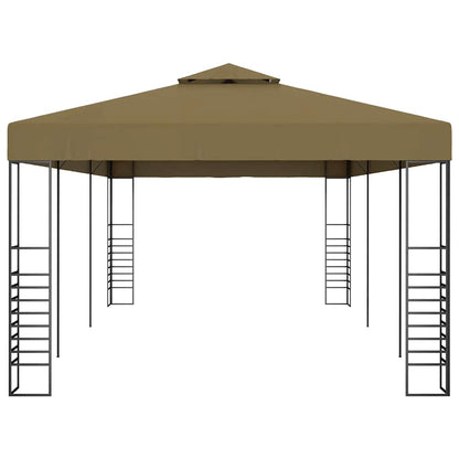 vidaXL Garden Gazebo 6x3x2.7 m Taupe 180 g/m² - 3 x 6 m