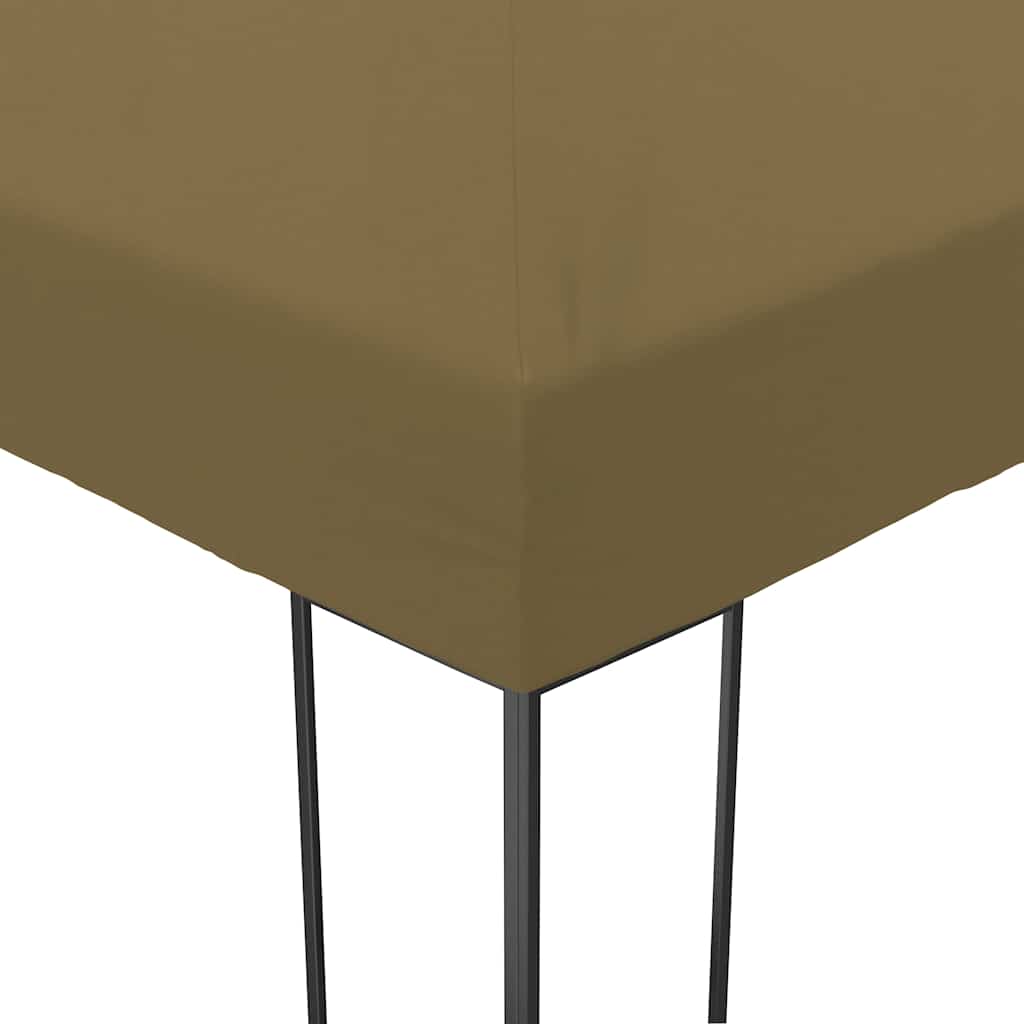 vidaXL Garden Gazebo 6x3x2.7 m Taupe 180 g/m² - 3 x 6 m