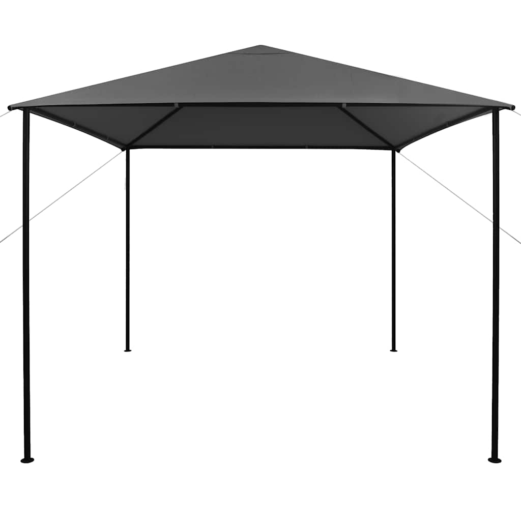 vidaXL Gazebo | Anthracite | Steel | Large | Collapsible | Gazebo | Square - 3 x 3 m