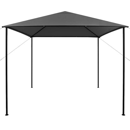 vidaXL Gazebo | Anthracite | Steel | Large | Collapsible | Gazebo | Square - 3 x 3 m
