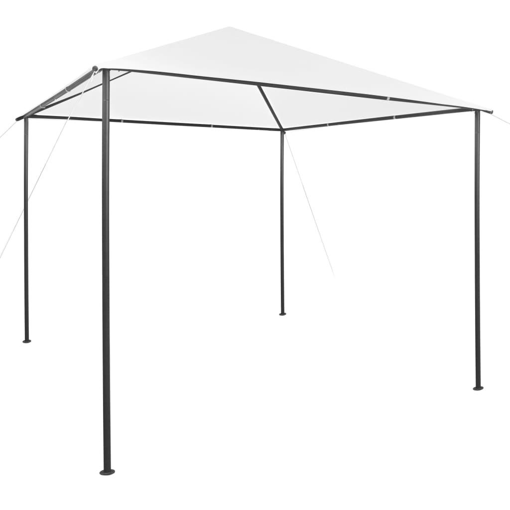 vidaXL Gazebo | White | Steel, Oxford fabric | Large | UV-resistant materials - 3 x 3 m