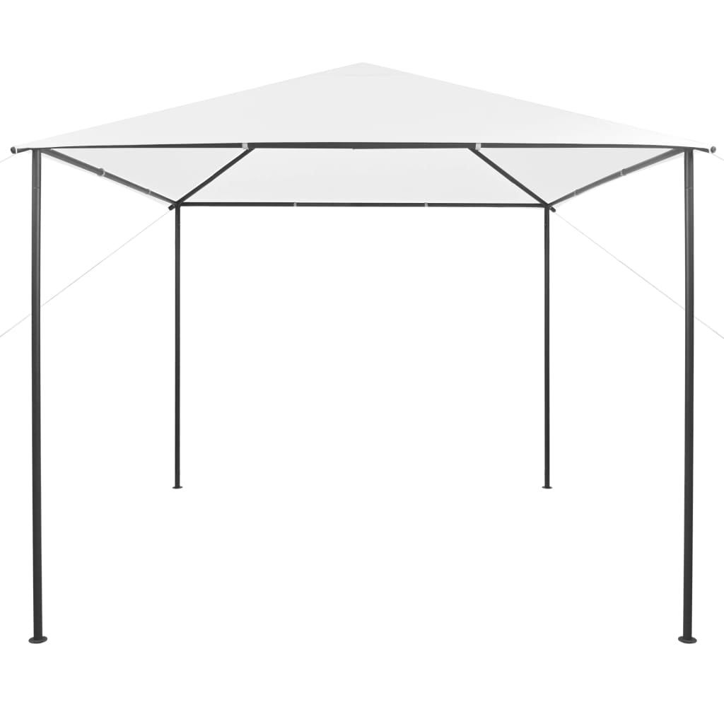 vidaXL Gazebo | White | Steel, Oxford fabric | Large | UV-resistant materials - 3 x 3 m