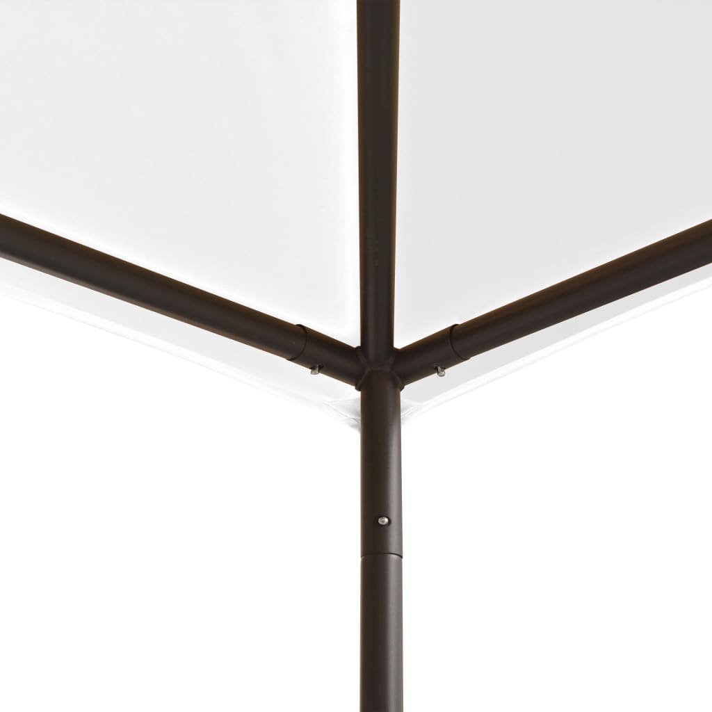 vidaXL Gazebo | White | Steel, Oxford fabric | Large | UV-resistant materials - 3 x 3 m
