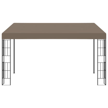 vidaXL Wall-mounted Gazebo 4x3 m Taupe Fabric