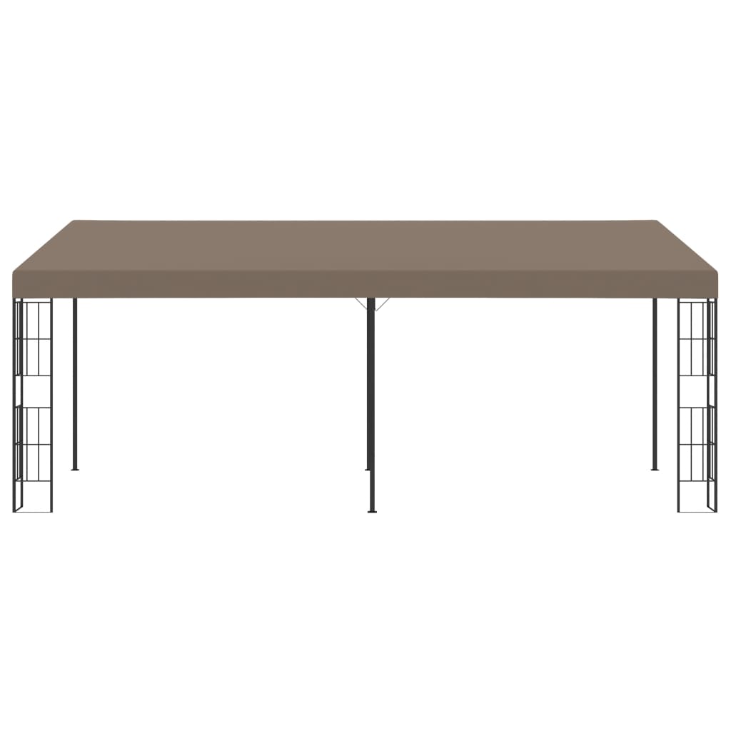 vidaXL Wall-mounted Gazebo 6x3 m Taupe Fabric